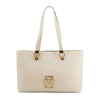 Love Moschino - Synthetic Leather Shopping Bag with Golden Logo