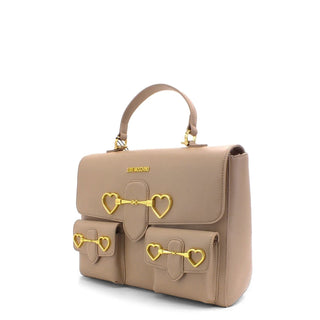 Love Moschino - Tracolle Donna Faux-Leather Handbag with Golden Hardware Details