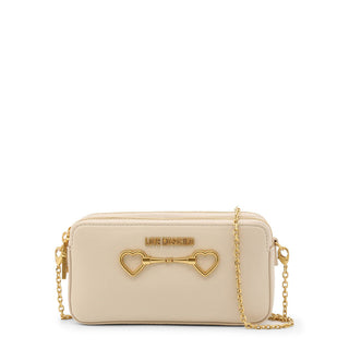 Love Moschino - Zipped Clutch with Golden Chain Strap and Detailing