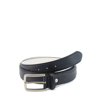 Lumberjack - Textured Leather Belt with Silver Buckle