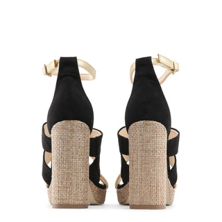 Made in Italia - Block Platform Heel Eco-Leather Sandals with Ankle Strap