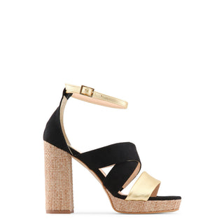 Made in Italia - Block Platform Heel Eco-Leather Sandals with Ankle Strap
