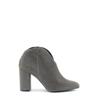 Made in Italia - Slip-on Suede Ankle Boots with Block High Heels