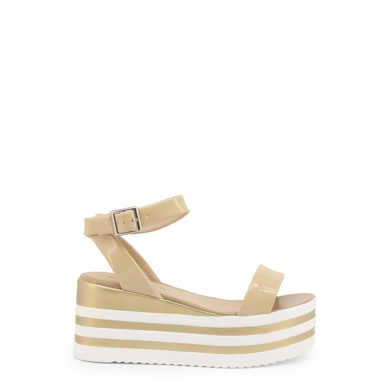 Marina Yachting - Platform Wedged Sandals With Ankle Strap