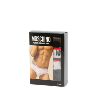 Moschino - 2-Pack Cotton-Blend Briefs with Branded Waistband