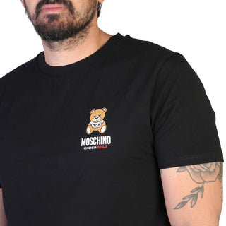 Moschino - italian design T-Shirt with teddy logo, black, orange, white