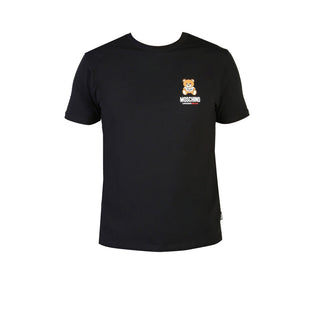 Moschino - italian design T-Shirt with teddy logo, black, orange, white