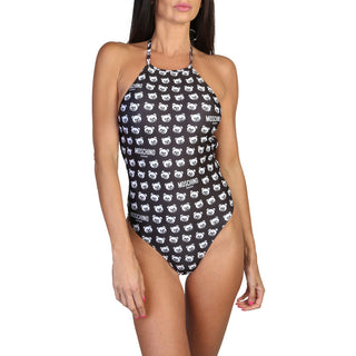Moschino - one-piece swimsuit, teddy pattern with logo, italian design