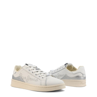 Pepe Jeans - Off-White Low-Top Sneakers