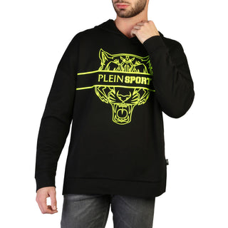 Plein Sport - Hooded Sweatshirt with Tiger Stencil Print