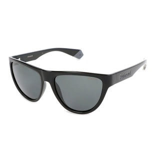 Polaroid - Black Polarized Sunglasses with Gray/Black Lenses