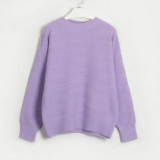 Round Neck Dropped Shoulder Sweater