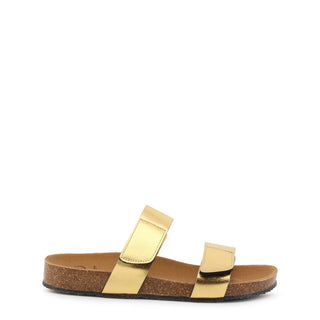 Scholl - Greeny Metallic Gold Sandals