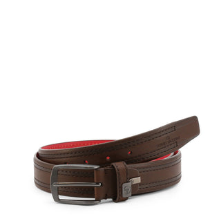 Sergio Tacchini - Belt with Stitched Accents, Logo and Gunmetal Buckle