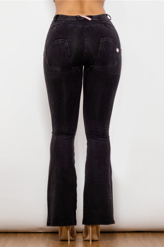 Shascullfites Buttoned Flare Jeans