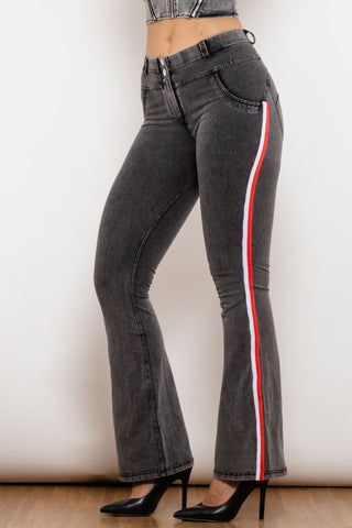 Shascullfites Side Stripe Bootcut Jeans