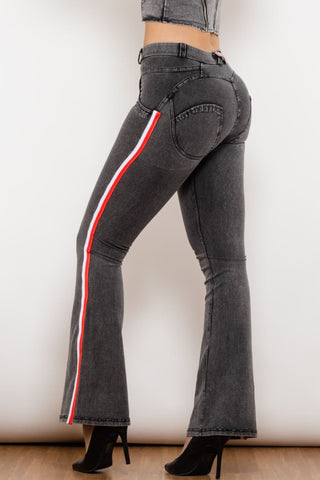 Shascullfites Side Stripe Bootcut Jeans
