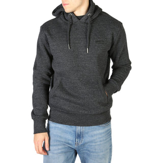 Superdry - Grey Fleeced Sweatshirt with Hood