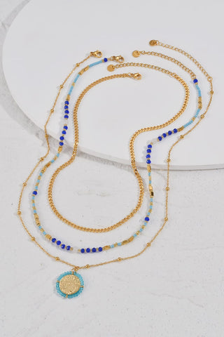 Three-Piece Beaded Necklace Set