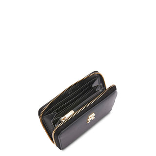 Tommy Hilfiger - Black Synthetic Leather Squared Continental Wallet