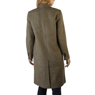 Tommy Hilfiger - Double-Breasted Houndstooth Wool-Blend Coat