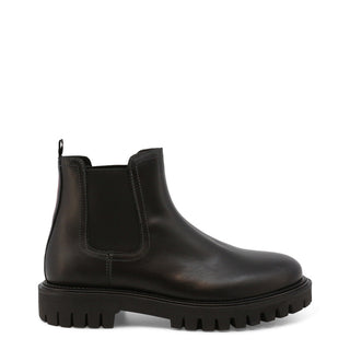 Tommy Hilfiger - Leather Slip On Ankle Boots With Contrast Logo Stripe