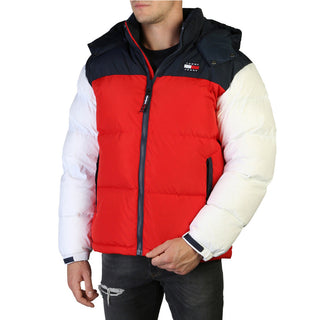 Tommy Hilfiger - Lined Padded Color-Blocked Bomber Jacket with Removeable Hood