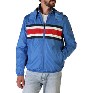 Tommy Hilfiger - Lined Striped Bomber Jacket with Removable Hood