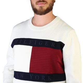 Tommy Hilfiger - Long-Sleeve Color Block Cotton Sweater