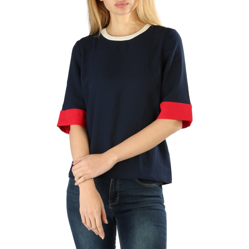 Tommy Hilfiger - Loose-Fit Round-Neck Short-Sleeved Sweater