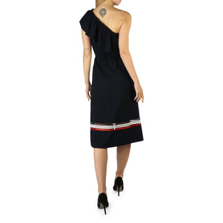 Tommy Hilfiger - One-Shoulder Ruffle Dress with Logo Detail