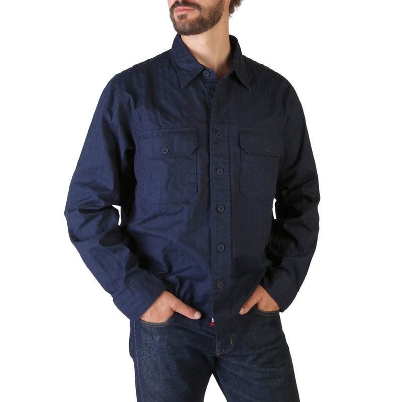 Tommy Hilfiger - Regular-Fit Collared Navy Blue Shirt