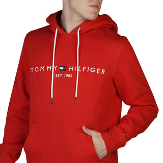 Tommy Hilfiger - Regular Fit Long-Sleeved Hooded Sweatshirt with Logo