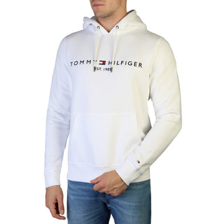 Tommy Hilfiger - Regular Fit Long-Sleeved Hooded Sweatshirt with Logo
