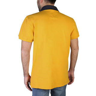 Tommy Hilfiger - Short-Sleeved Yellow Cotton Polo Shirt with Logo