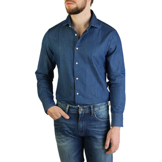 Tommy Hilfiger - Slim-Fit Collared Blue Shirt