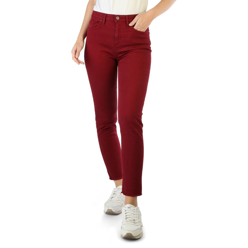 Tommy Hilfiger Slim-fit Pants: Button-Fly Red Pants