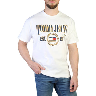 Tommy Hilfiger - T-Shirt with classic logo design, white, black