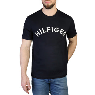 Tommy Hilfiger - T-Shirt with visible logo, grey, blue