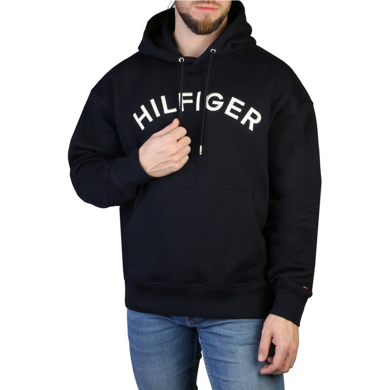 Tommy Hilfiger - hoodie with logo blue and light brown