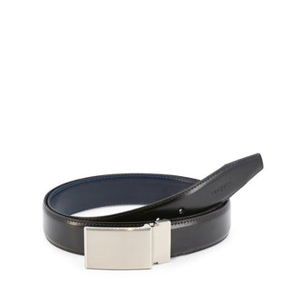 Ungaro - Black Leather Belt with Silver Buckle