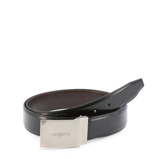 Ungaro - Glossy Italian Leather Belt with Silver Buckle