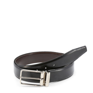 Ungaro - Italian Leather Belt with Silver Buckle