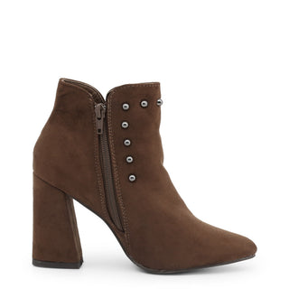 Xti - Flared Heels Ankle Boots with Studs