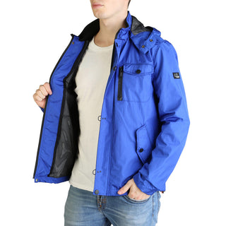 Yes Zee - Lined Light Nylon Jacket with Frog Fastening