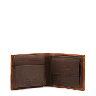 Lumberjack - Goose Leather Fold Wallet with Stitching, Embossed Logo and Coin Purse