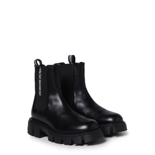 Love Moschino - Leather Platformed Chelsea Boots