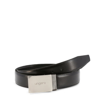 Ungaro - Glossy Italian Leather Belt with Silver Buckle