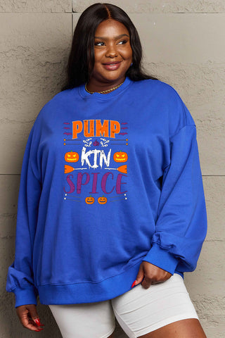 Simply Love Full Size PUMPKIN SPICE Graphic Sweatshirt