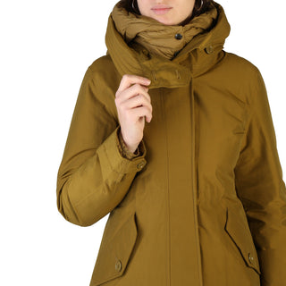 Woolrich - Long 3 in 1 Stretch Military Parka in olive green